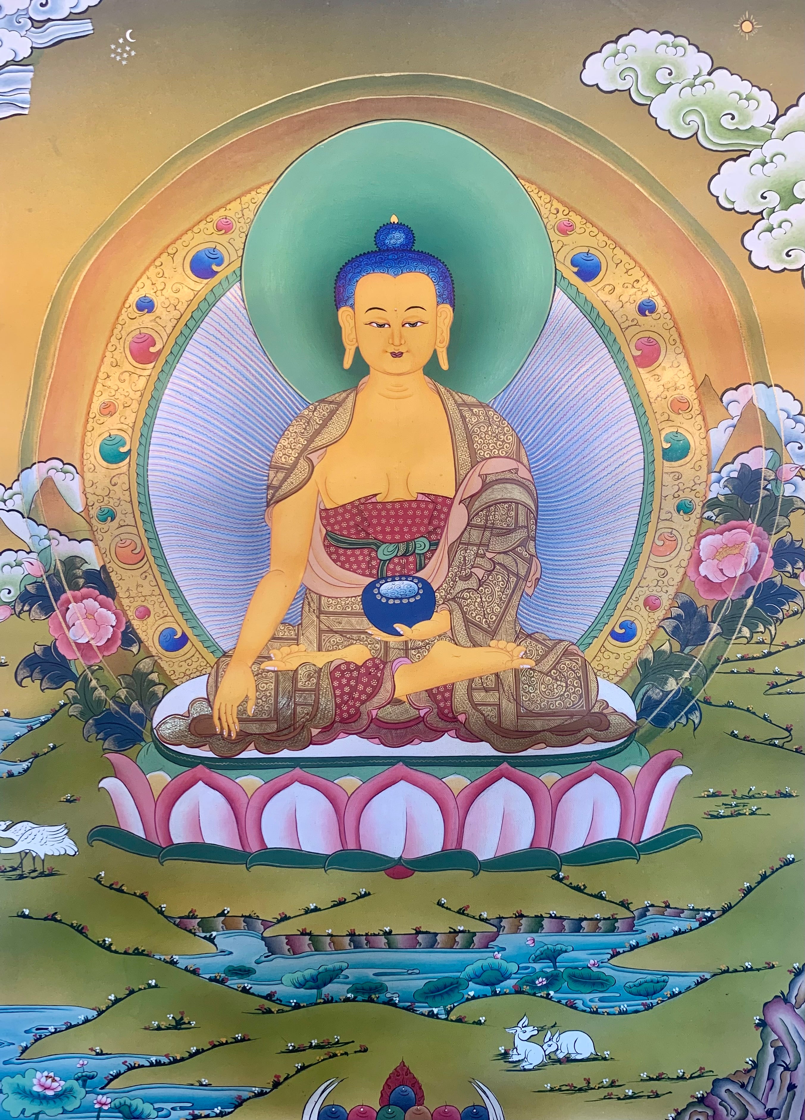 Shakyamuni Buddha Thangka Painting 52*40