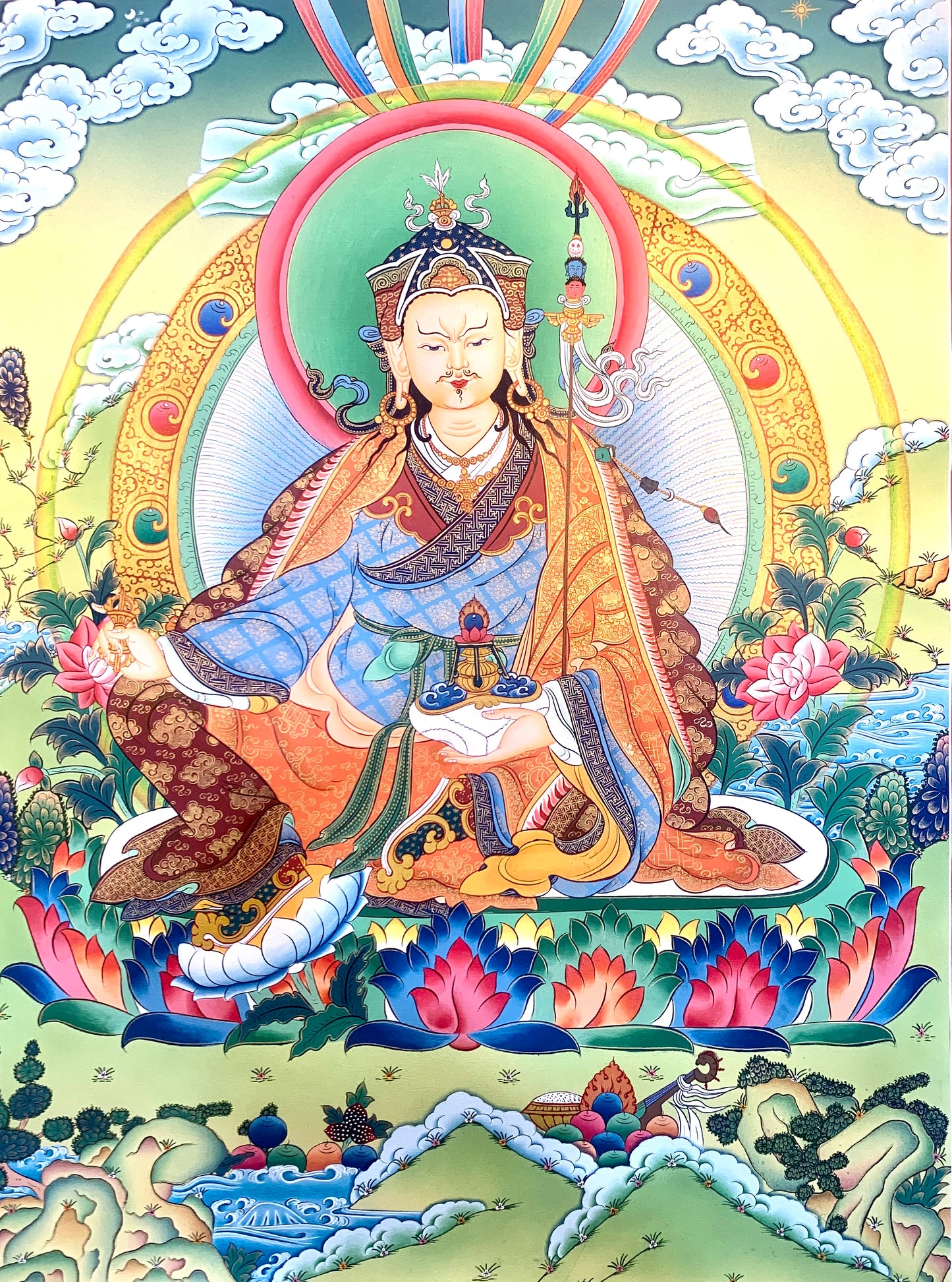 Guru Rinpoche Thangka Painting 50*40