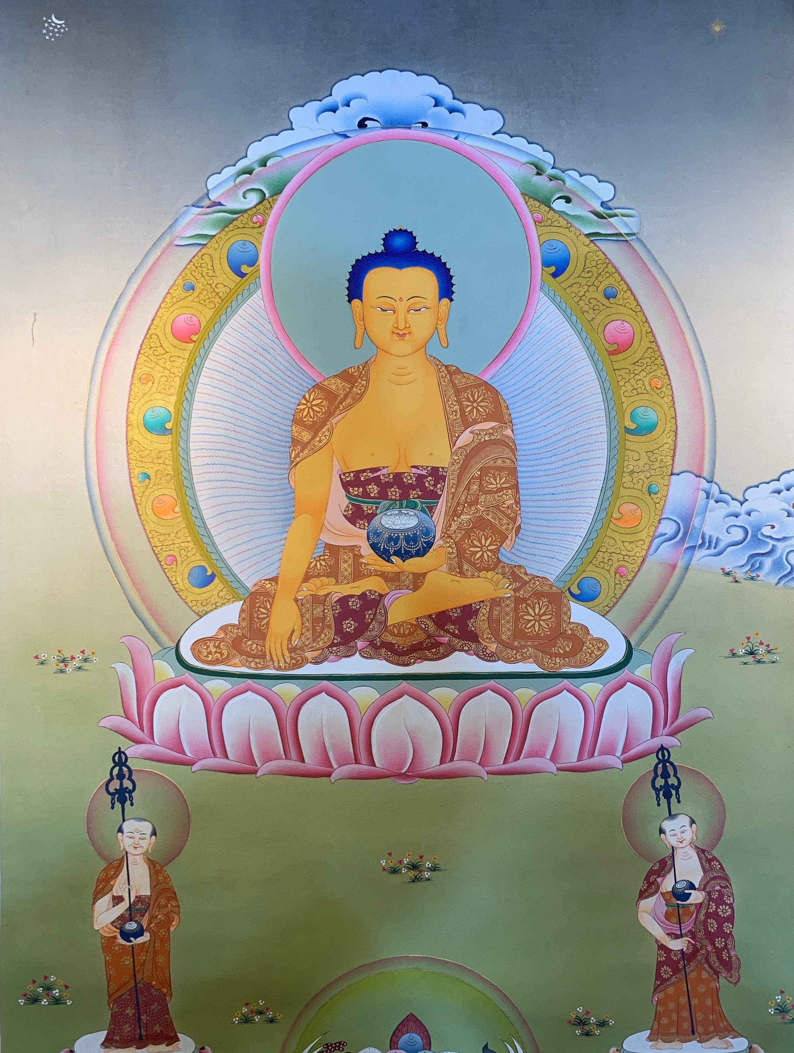 Shakyamuni Buddha Thangka Painting 52*40 - The Thangka