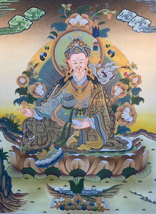 莲师唐卡画 50*40