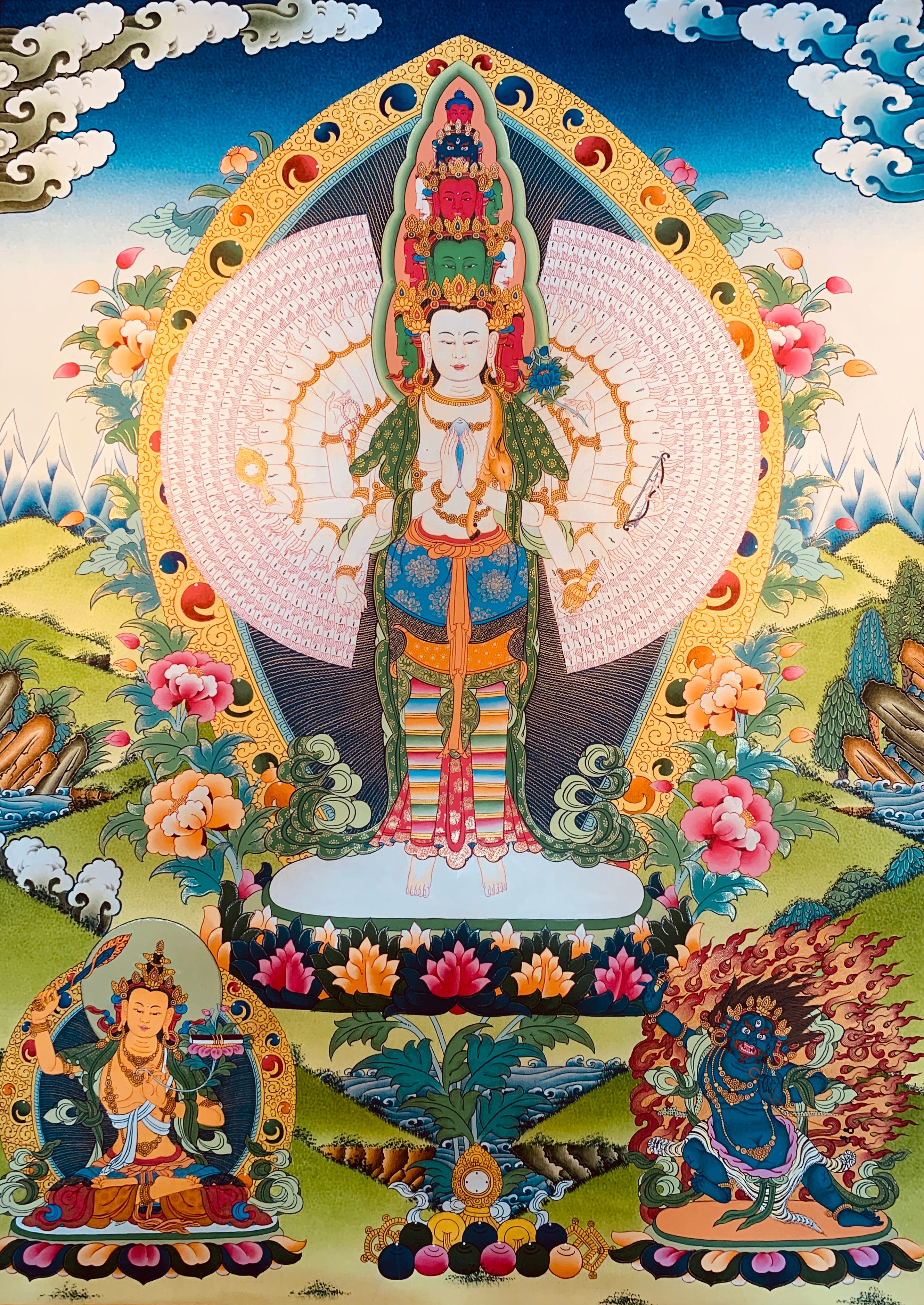 Avalokiteshvara Thangka Painting 60*45