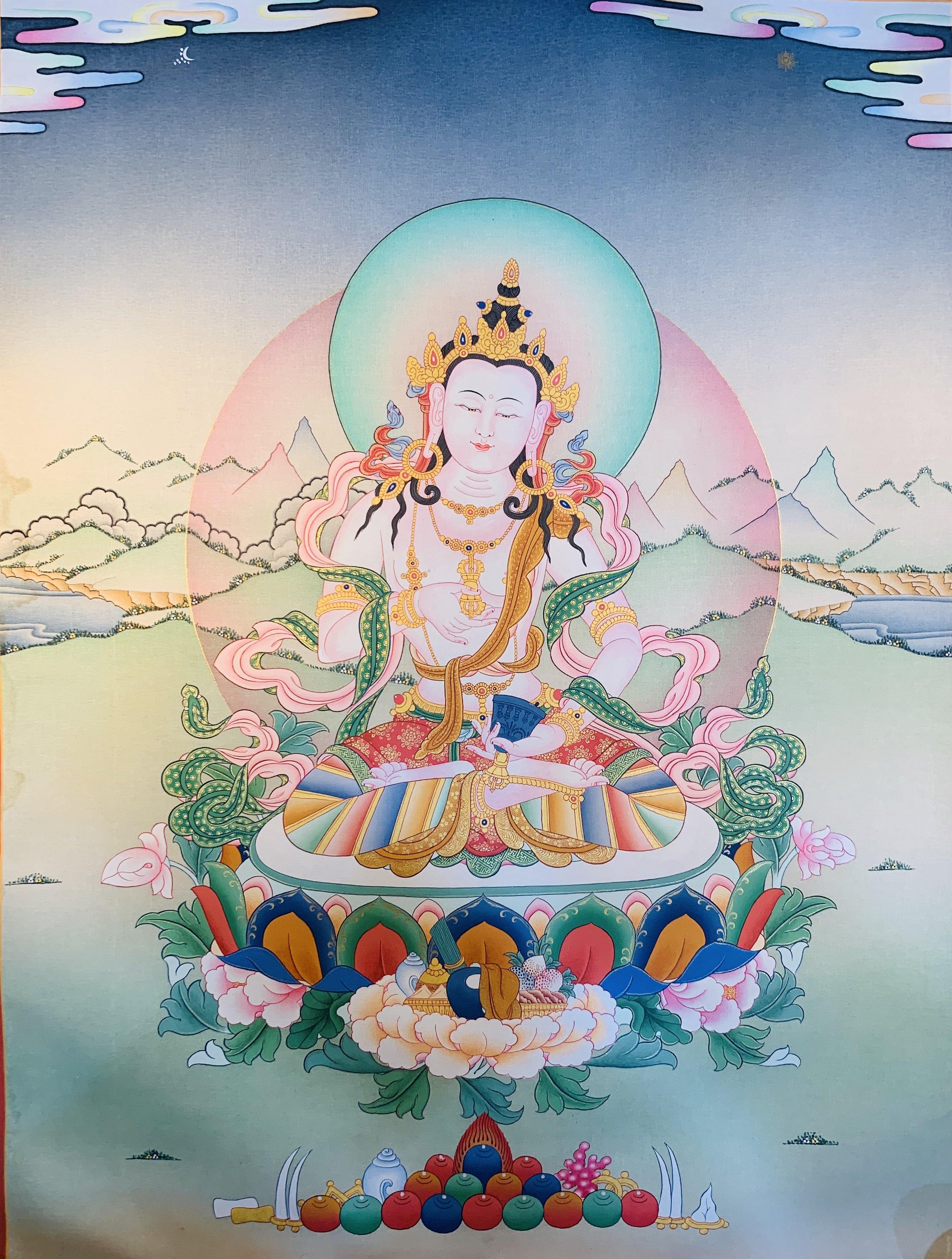 Vajrasattva Thangka Painting 60*45 - The Thangka