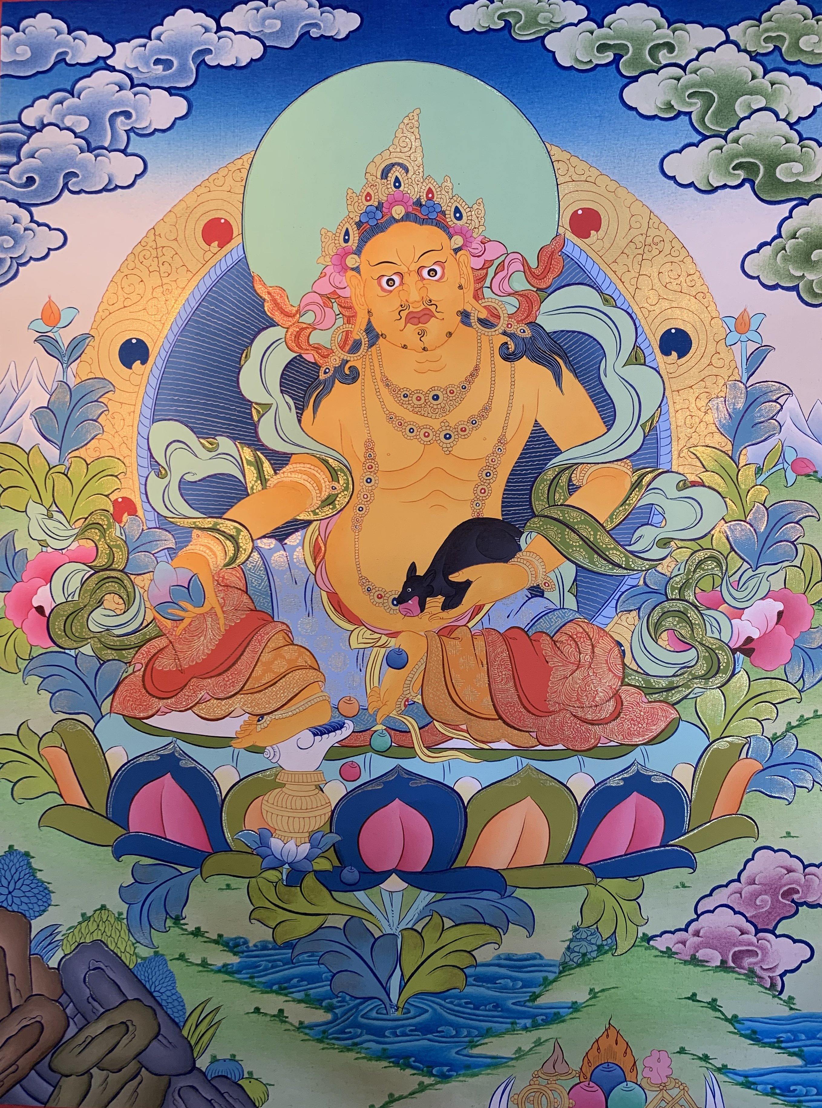 Jambhala Thangka Painting 50*40 - The Thangka