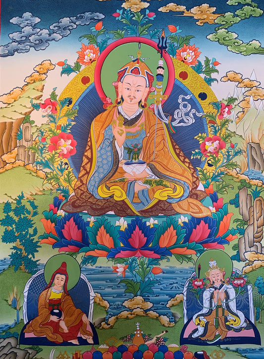 Guru Rinpoche Thangka Painting 70*50 - The Thangka