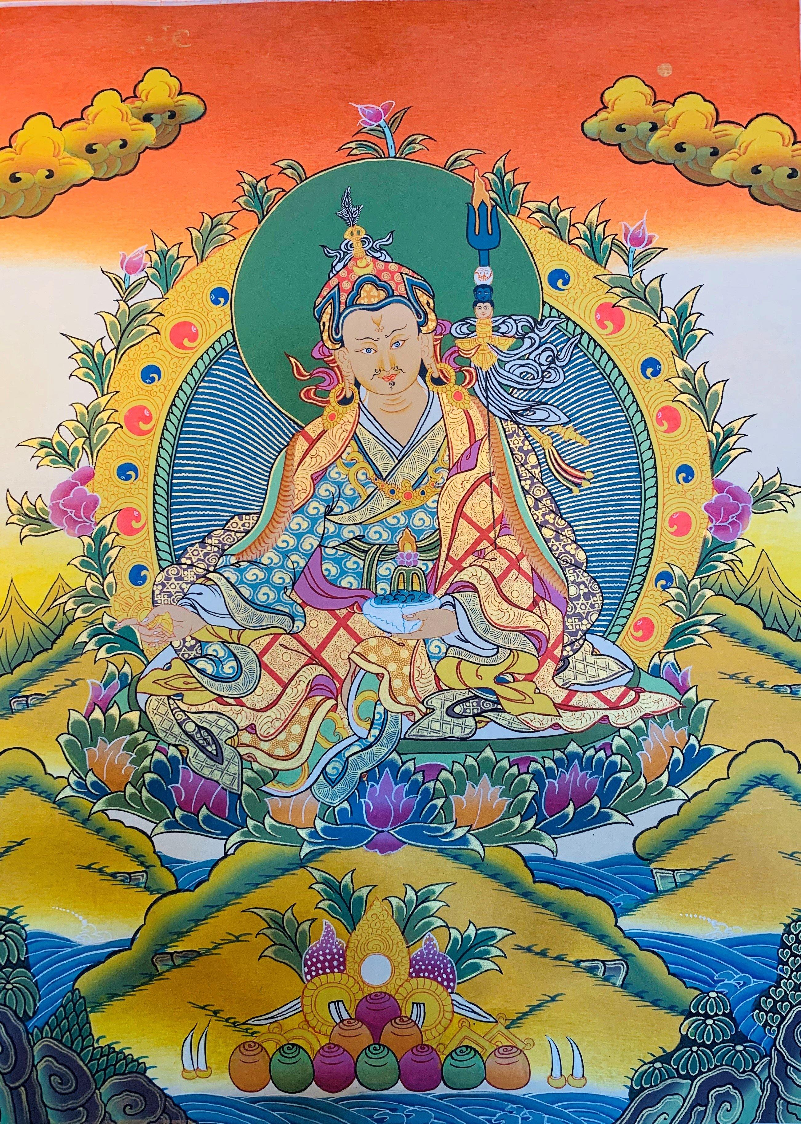 Guru Rinpoche Thangka Painting 40*30 - The Thangka