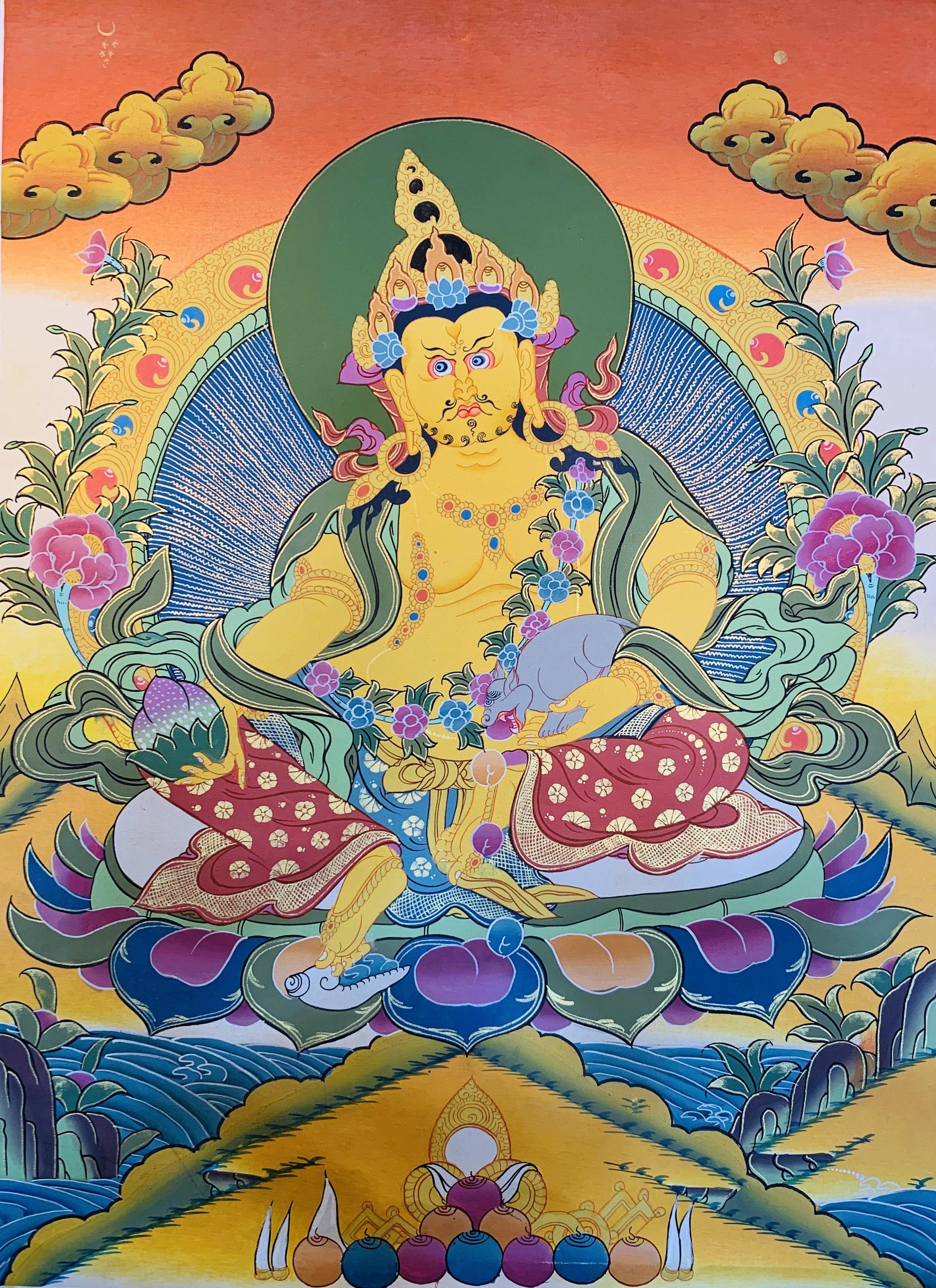 Jambhala Thangka Painting 40*30 - The Thangka