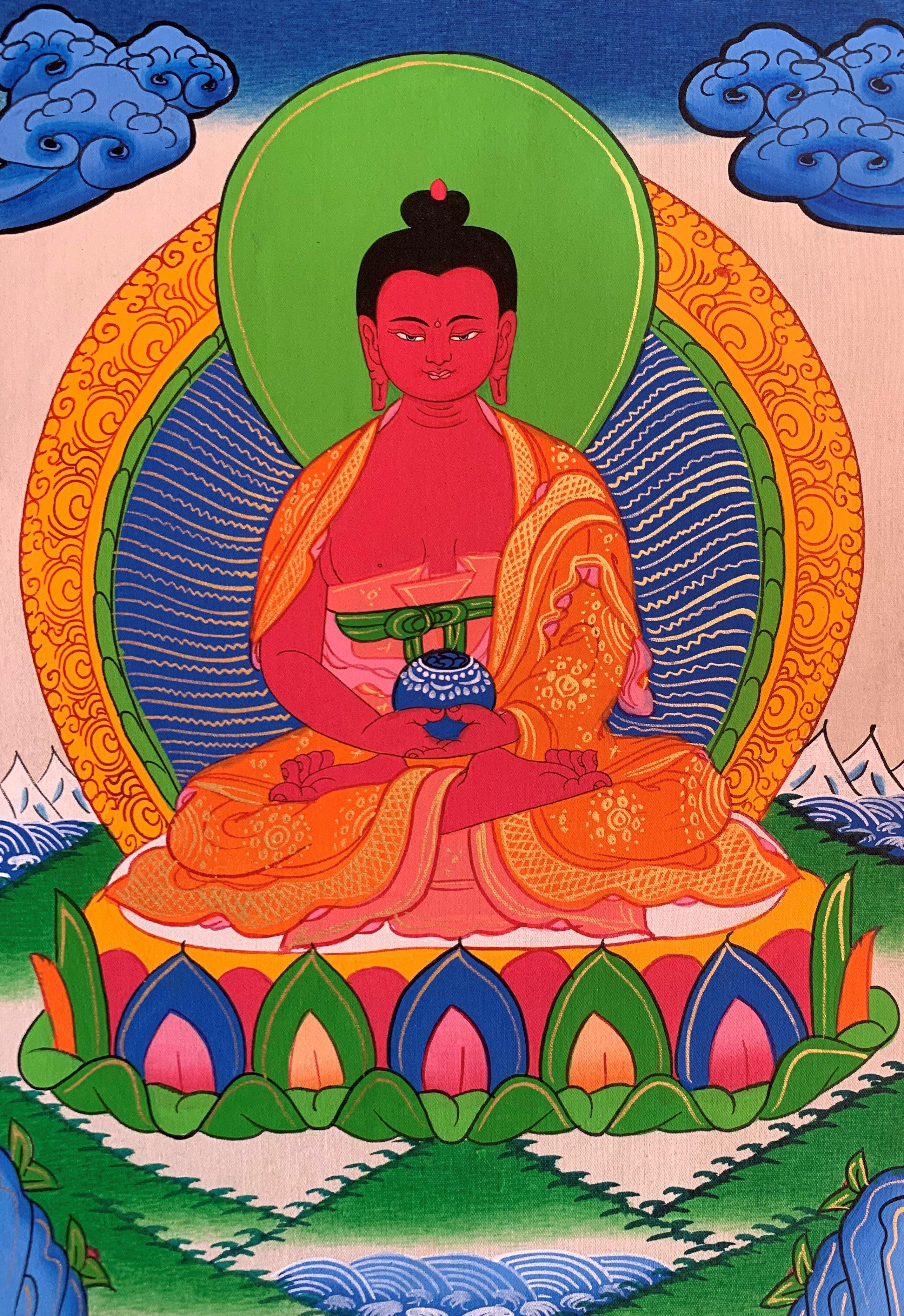 Amitabha Buddha Thangka Painting 40*30 - The Thangka