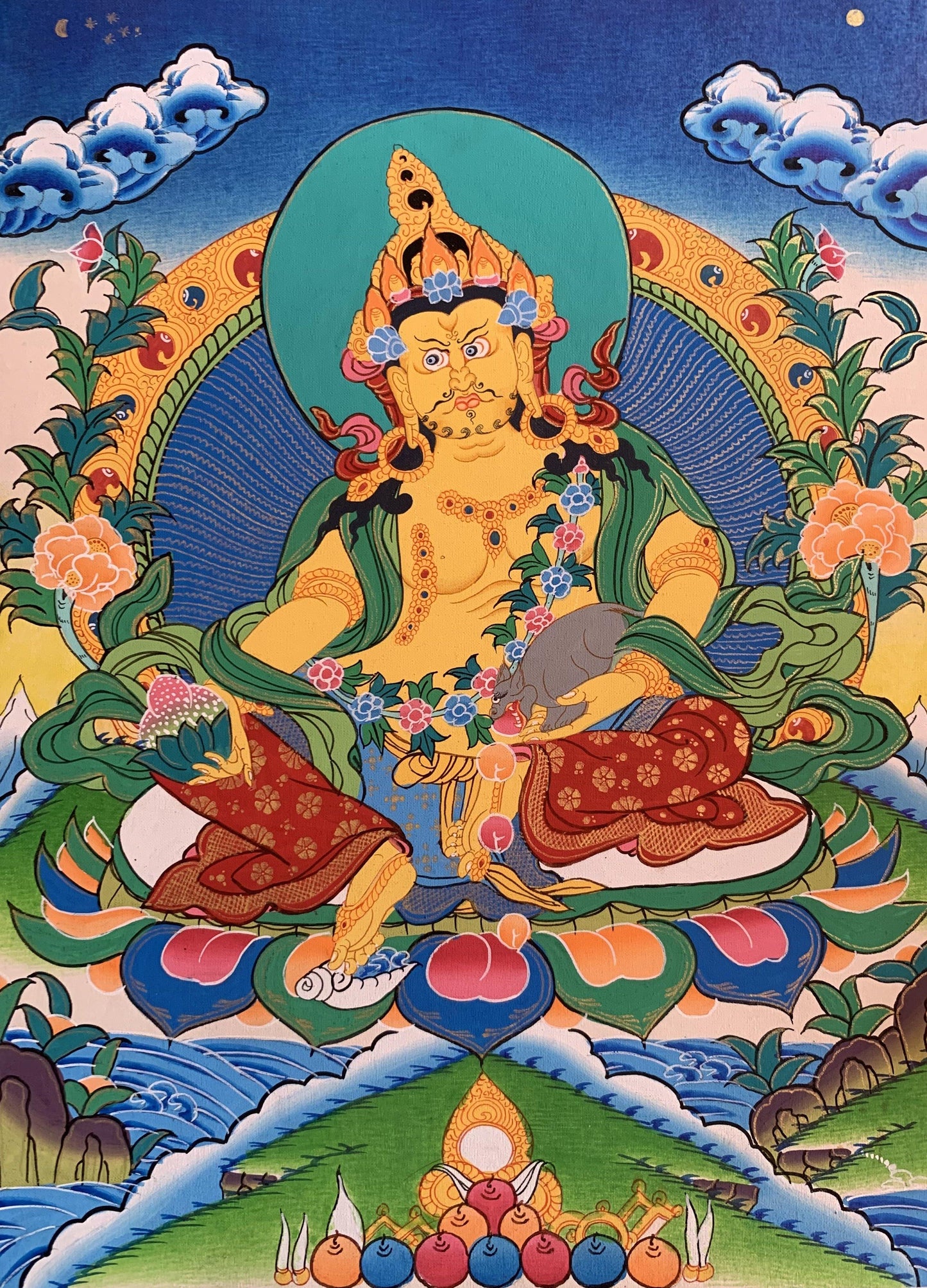 Jambhala Thangka Painting 40*30 - The Thangka