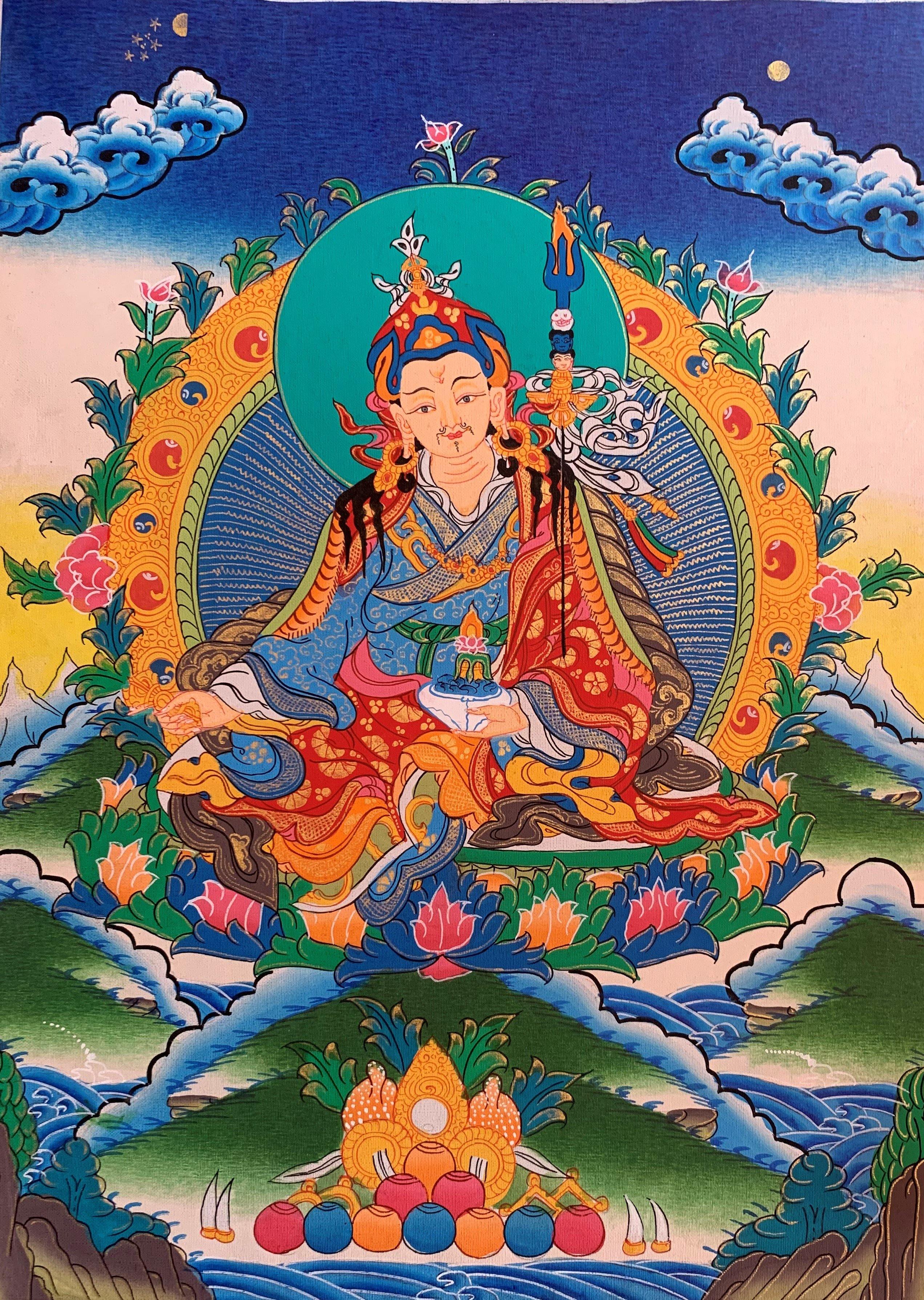 Guru Rinpoche Thangka Painting 40*30 - The Thangka