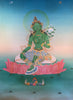 Green Tara Thangka Painting 60*45 - The Thangka