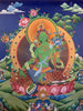 Green Tara Thangka Painting 60*45 - The Thangka