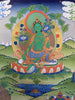 Green Tara Thangka Painting 50*40 - The Thangka