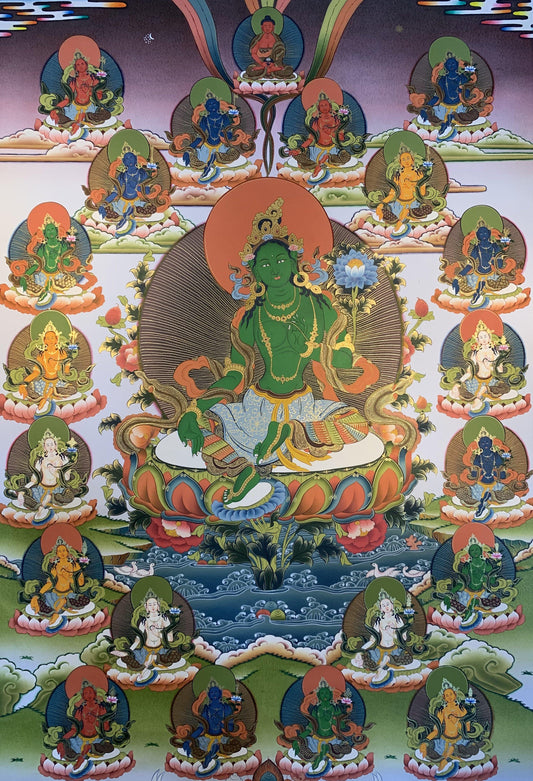 21 Taras Green Tara Painting 70*50 - The Thangka