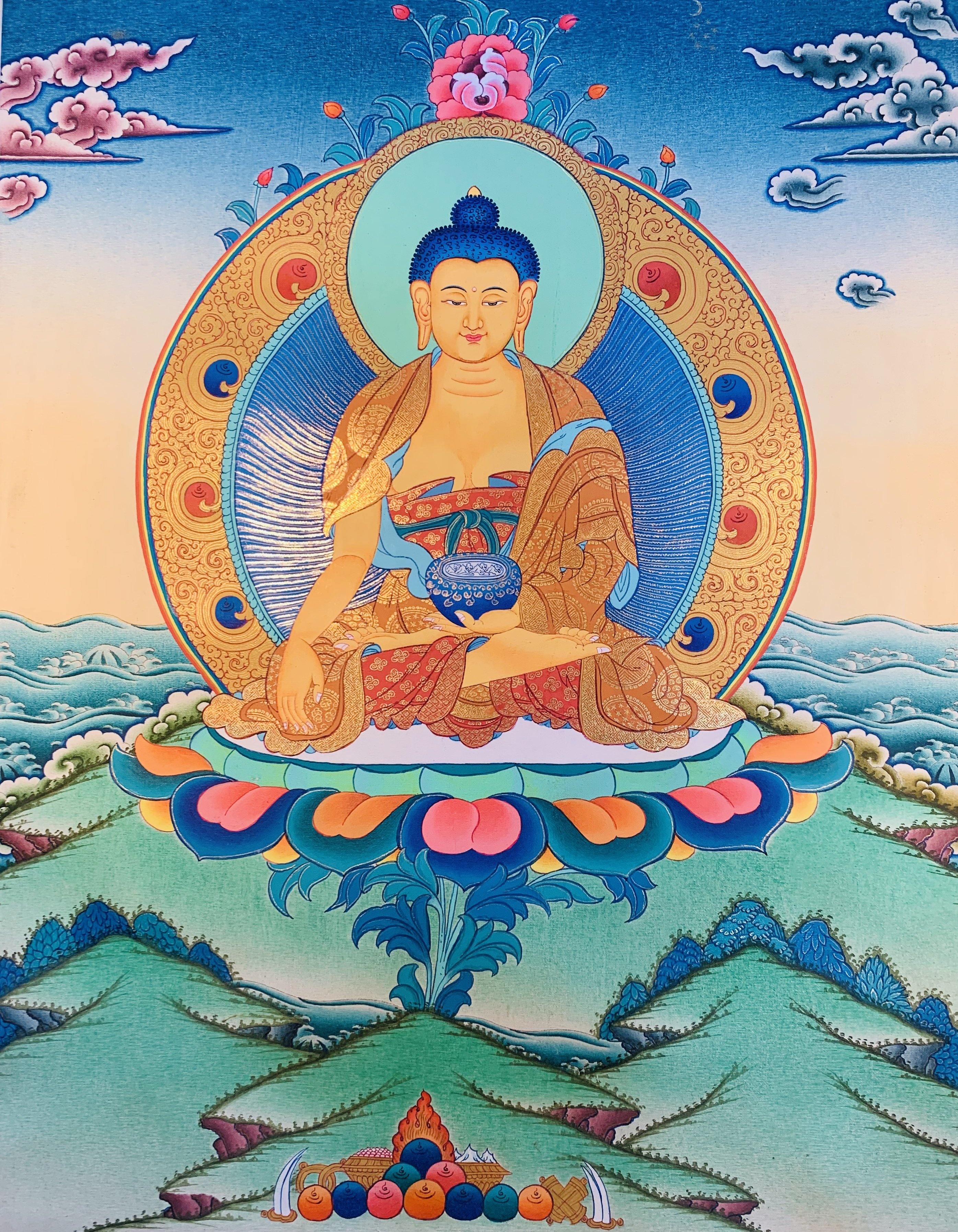 Shakyamuni Buddha Thangka Painting 52*40 - The Thangka
