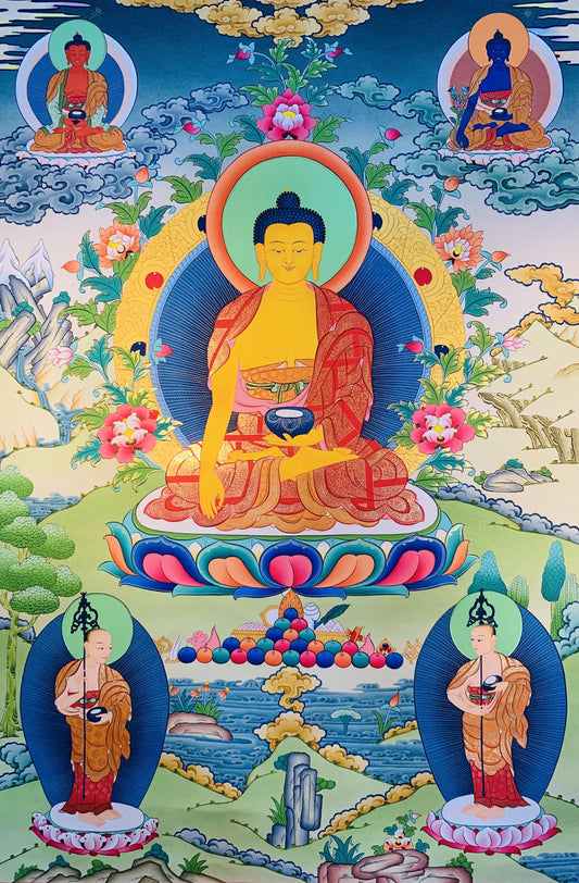 Shakyamuni Buddha Thangka Painting 70*50 - The Thangka