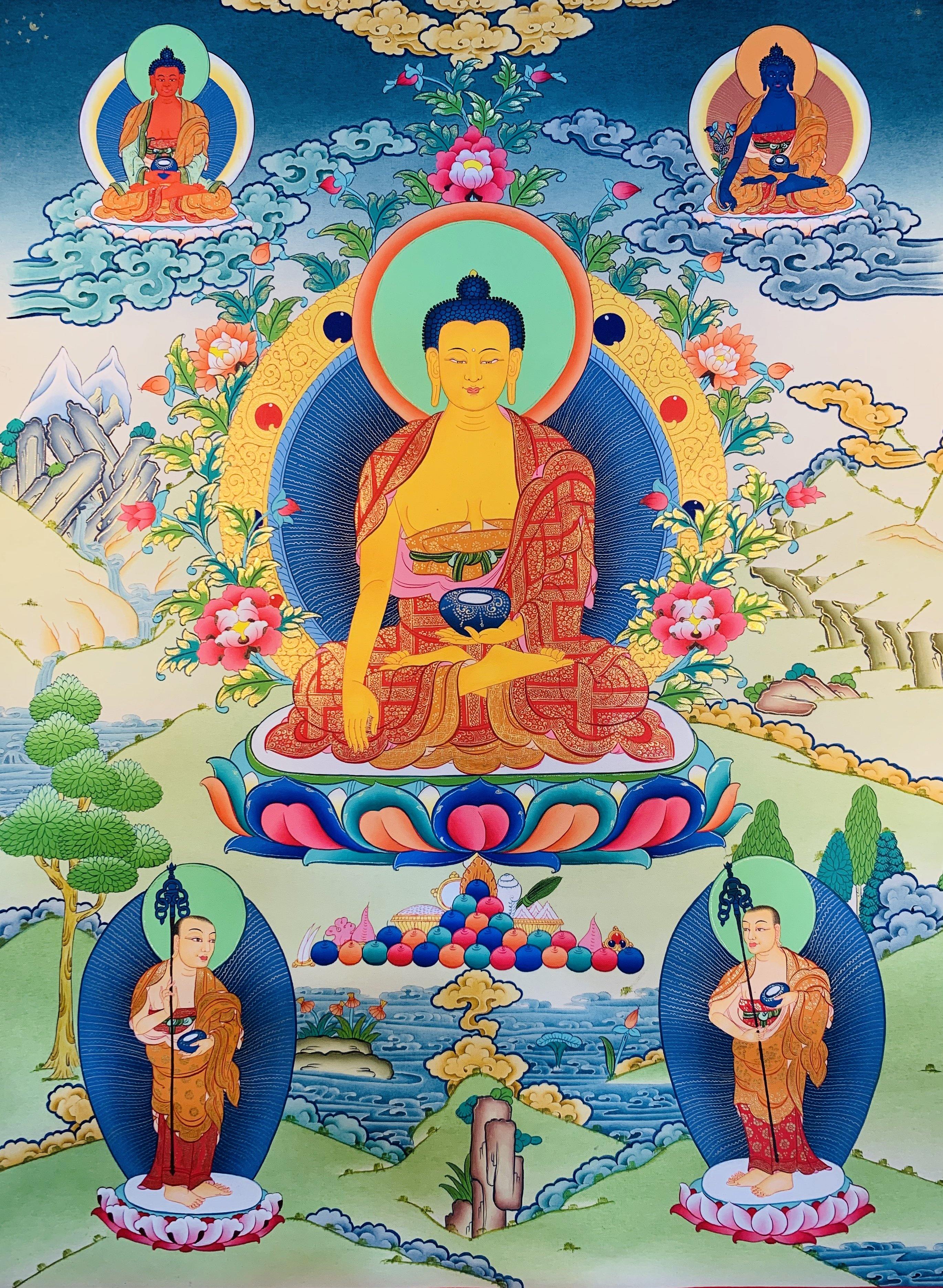 Shakyamuni Buddha Thangka Painting 60*45 - The Thangka