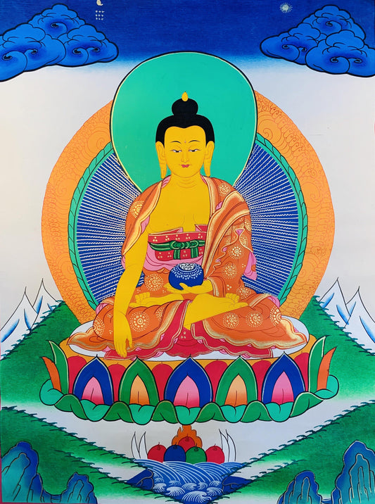 Shakyamuni Buddha Thangka Painting 40*30 - The Thangka
