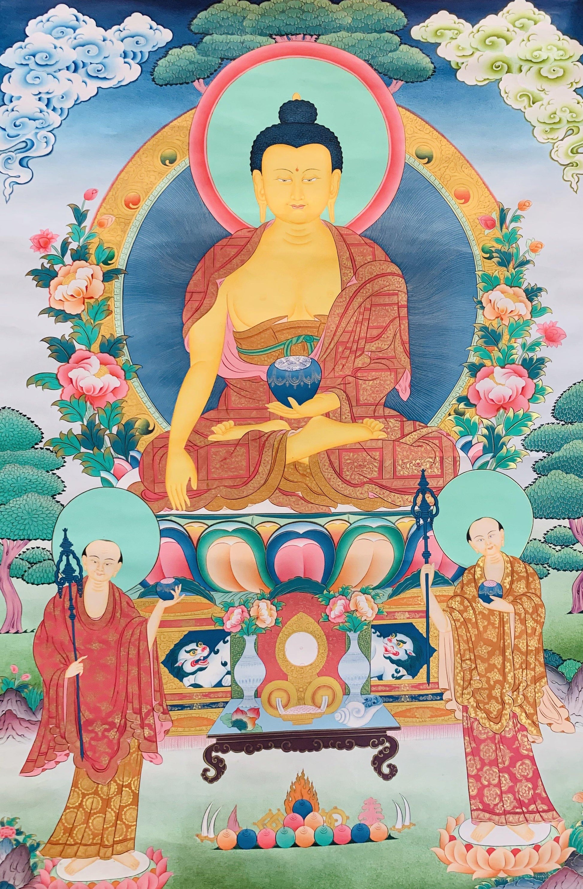 Shakyamuni Buddha Thangka Painting 135*90 - The Thangka