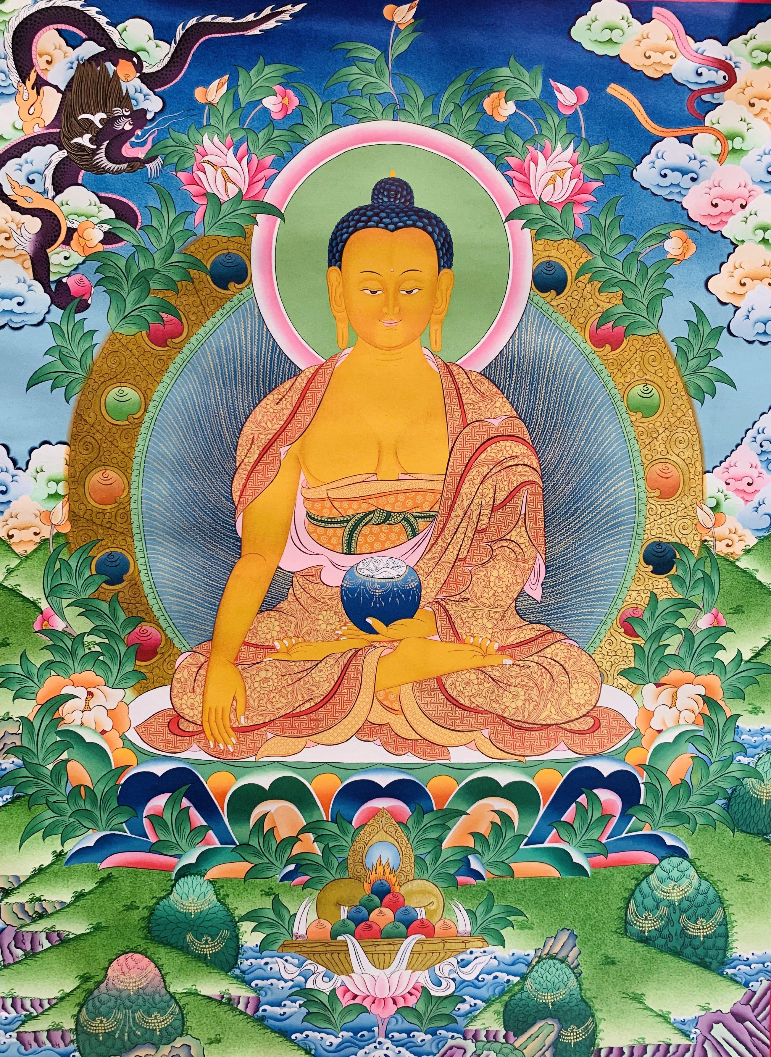 Shakyamuni Buddha Thangka Painting 90*66 - The Thangka