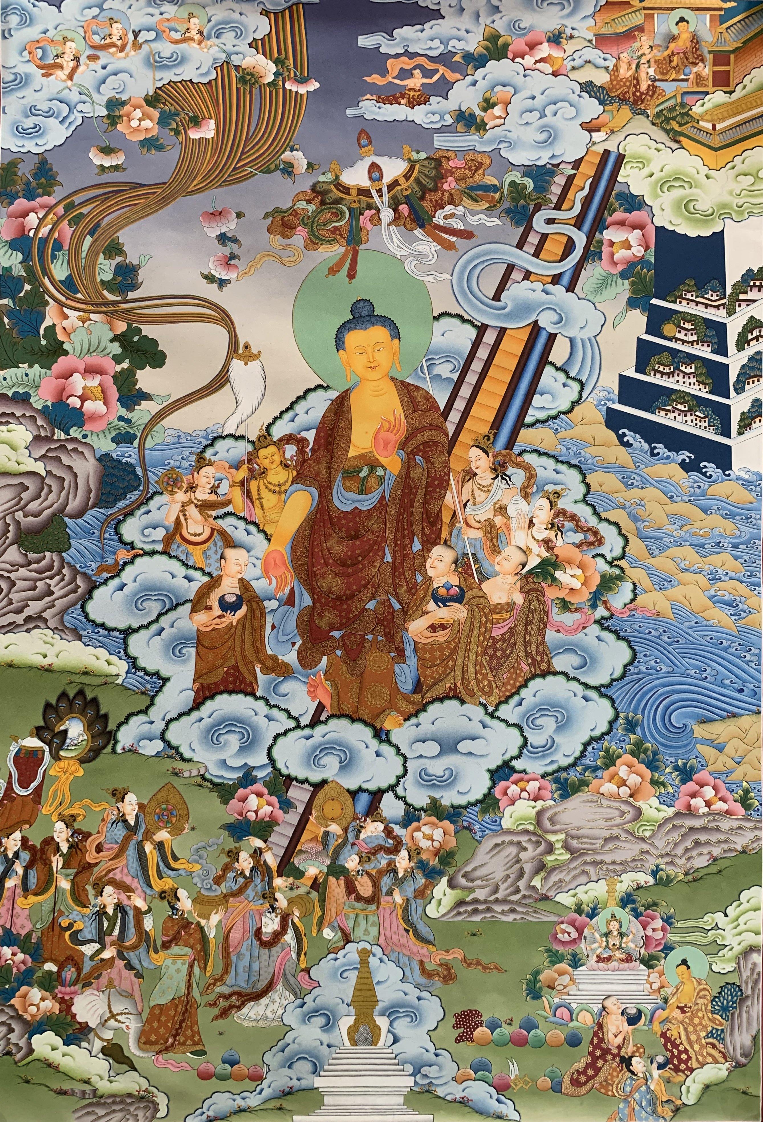 Shakyamuni Buddha Thangka Painting 98*66 - The Thangka