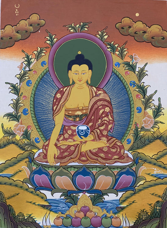 Shakyamuni Buddha Thangka Painting 40*30 - The Thangka