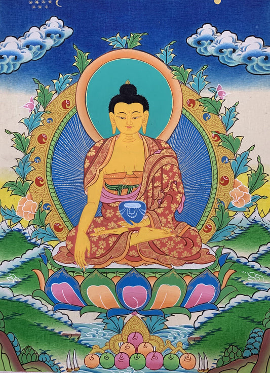 Shakyamuni Buddha Thangka Painting 40*30 - The Thangka