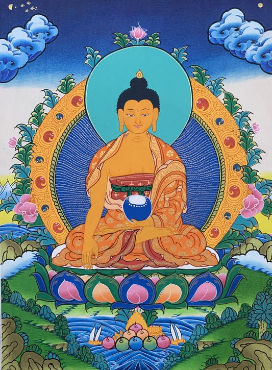 Shakyamuni Buddha Thangka Painting 40*30 - The Thangka