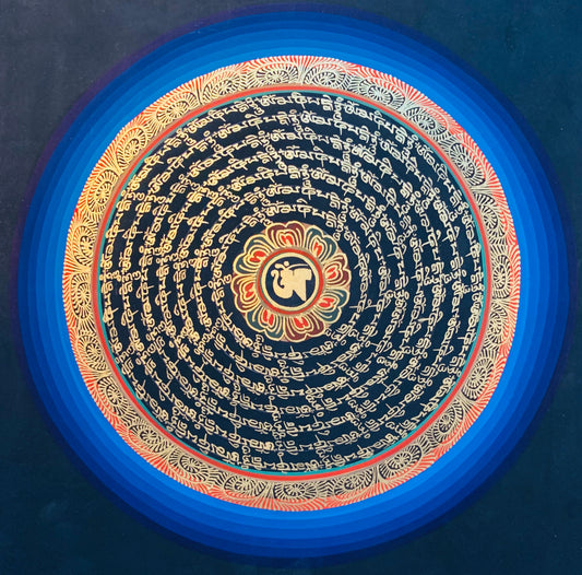 Mantra Mandala Thangka Painting 30*30 - The Thangka