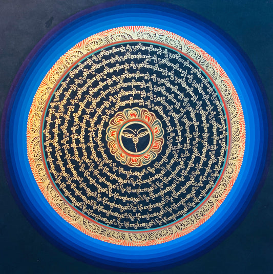 Mantra Mandala Thangka Painting 30*30 - The Thangka