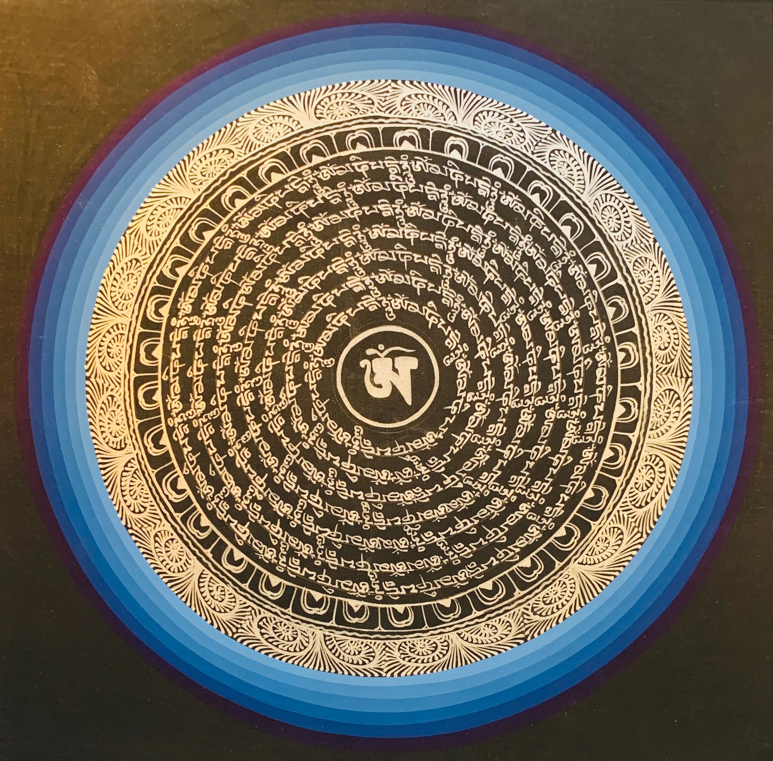 Mantra Mandala Thangka Painting 30*30 - The Thangka