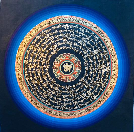 Mantra Mandala Thangka Painting 30*30 - The Thangka