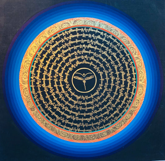 Mantra Mandala Thangka Painting 30*30 - The Thangka