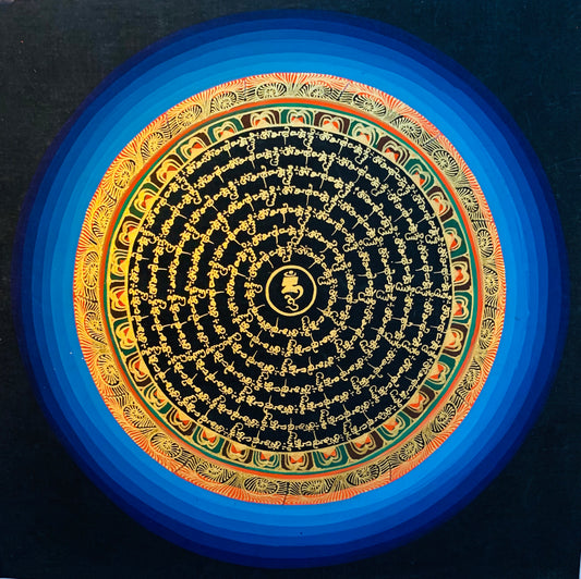 Mantra Mandala Thangka Painting 30*30 - The Thangka