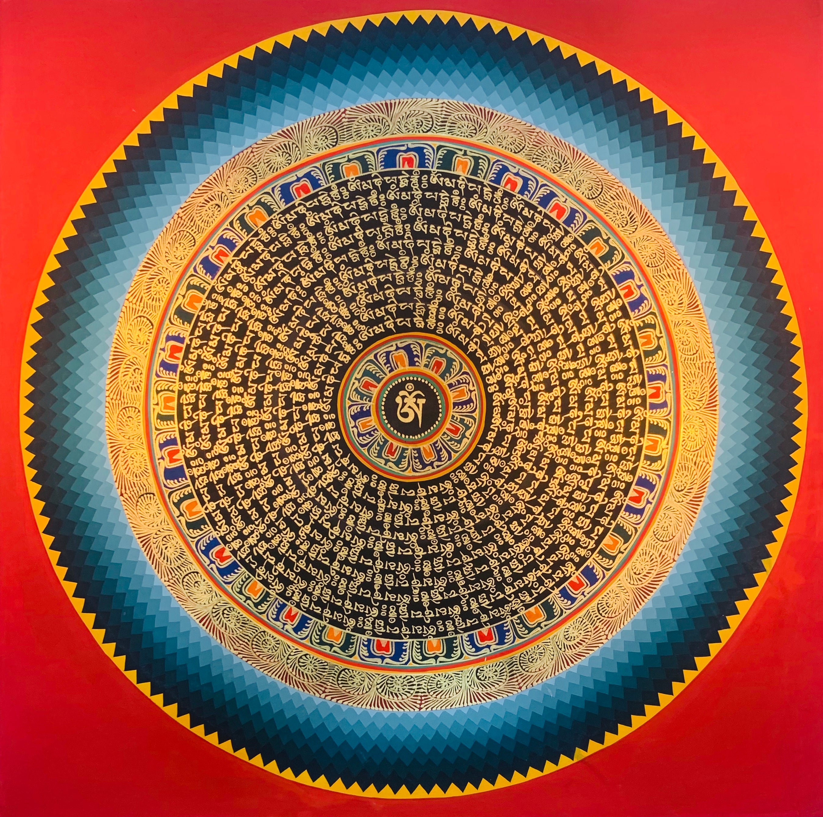 Mantra Mandala Thangka Painting 50*50 - The Thangka
