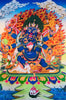 Wrathful Deity 6 Arms Mahakala Thangka Painting 75*53 - The Thangka