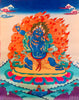 Wrathful Deity Vajrapani Thangka Painting 50*40 - The Thangka