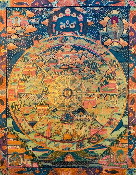 The Wheel of Life Thangka Painting 50*40 - The Thangka