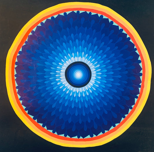 Lotus Mandala Thangka Painting 40*40 - The Thangka