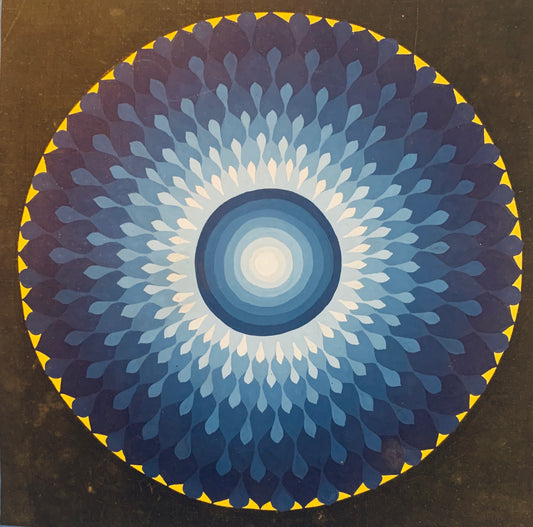Lotus Mandala Thangka Painting 25*25 - The Thangka