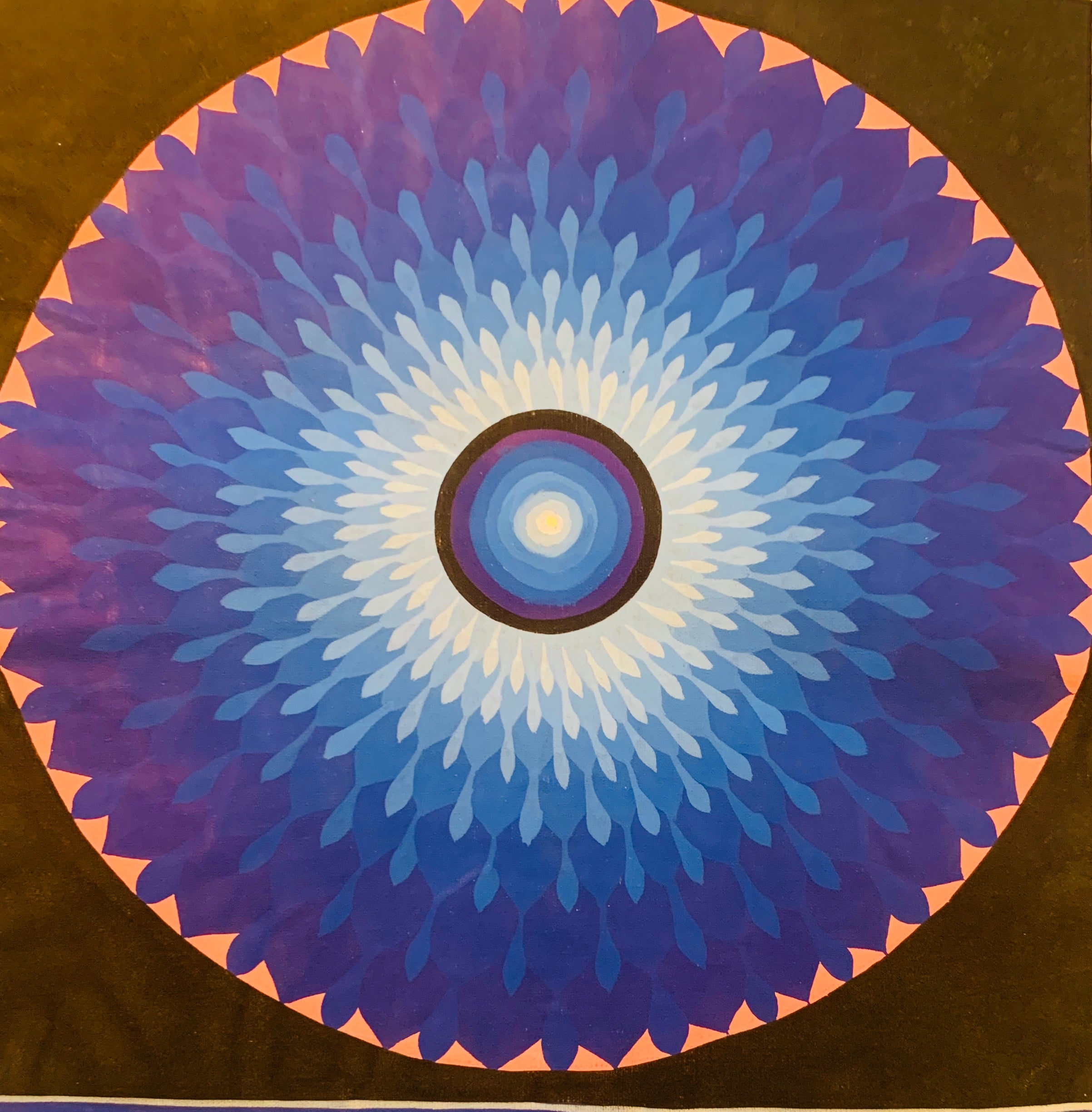 Lotus Mandala Thangka Painting 25*25 - The Thangka