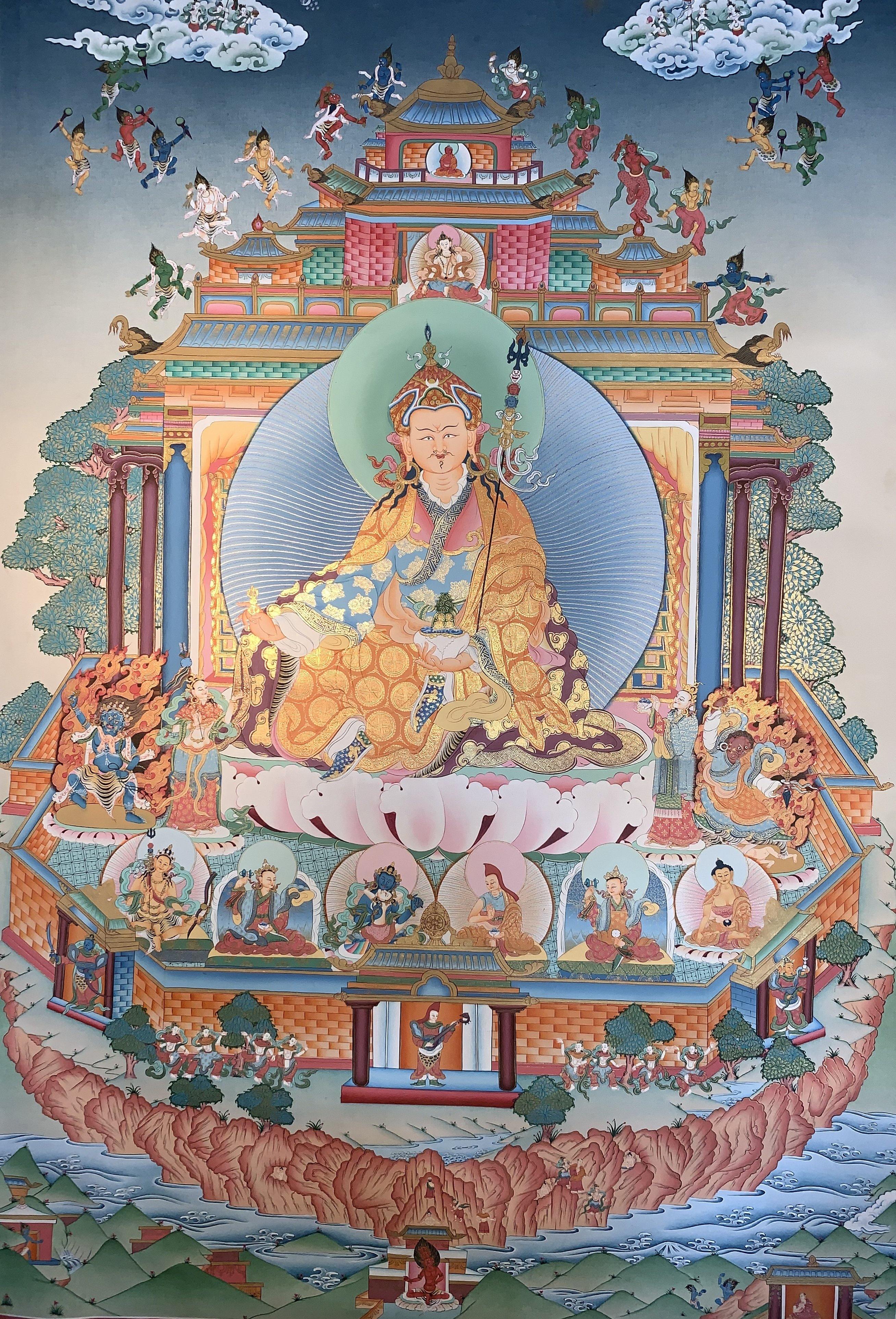 Guru Rinpoche Thangka Painting 70*50 - The Thangka