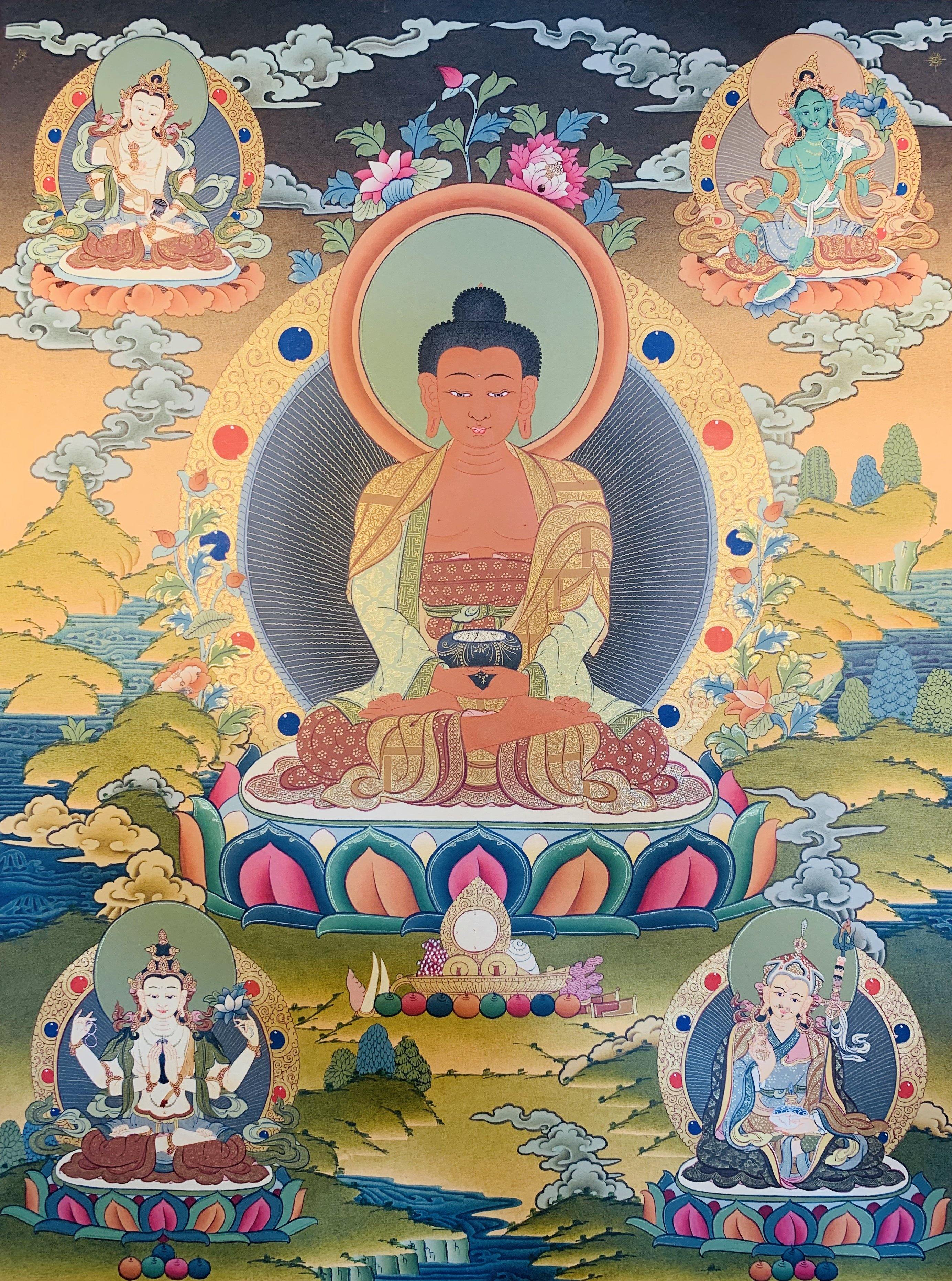 Amitabha Buddha Thangka Painting 60*45 - The Thangka