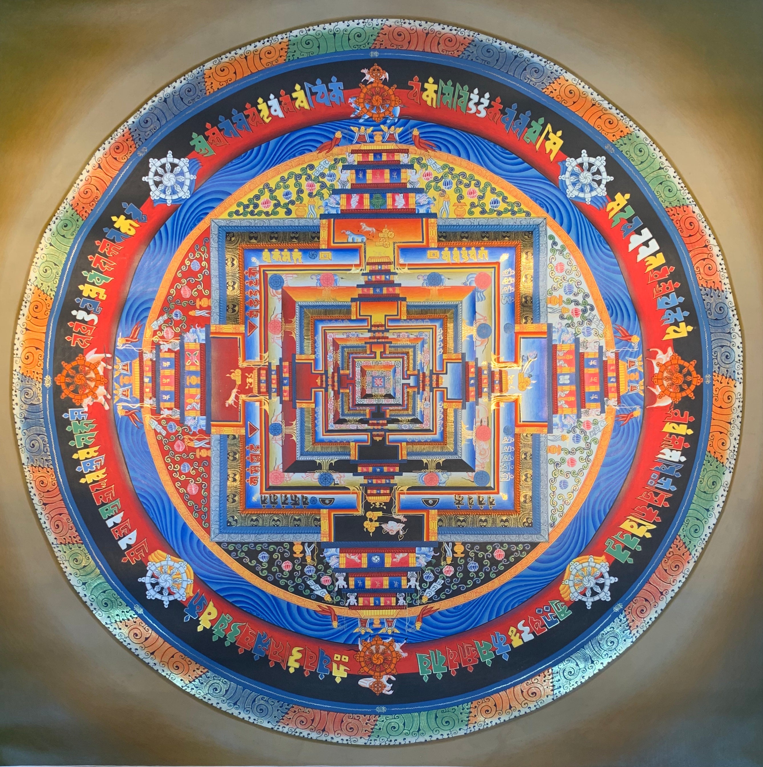 Kalachakra Mandala Thangka Painting 60*60 - The Thangka