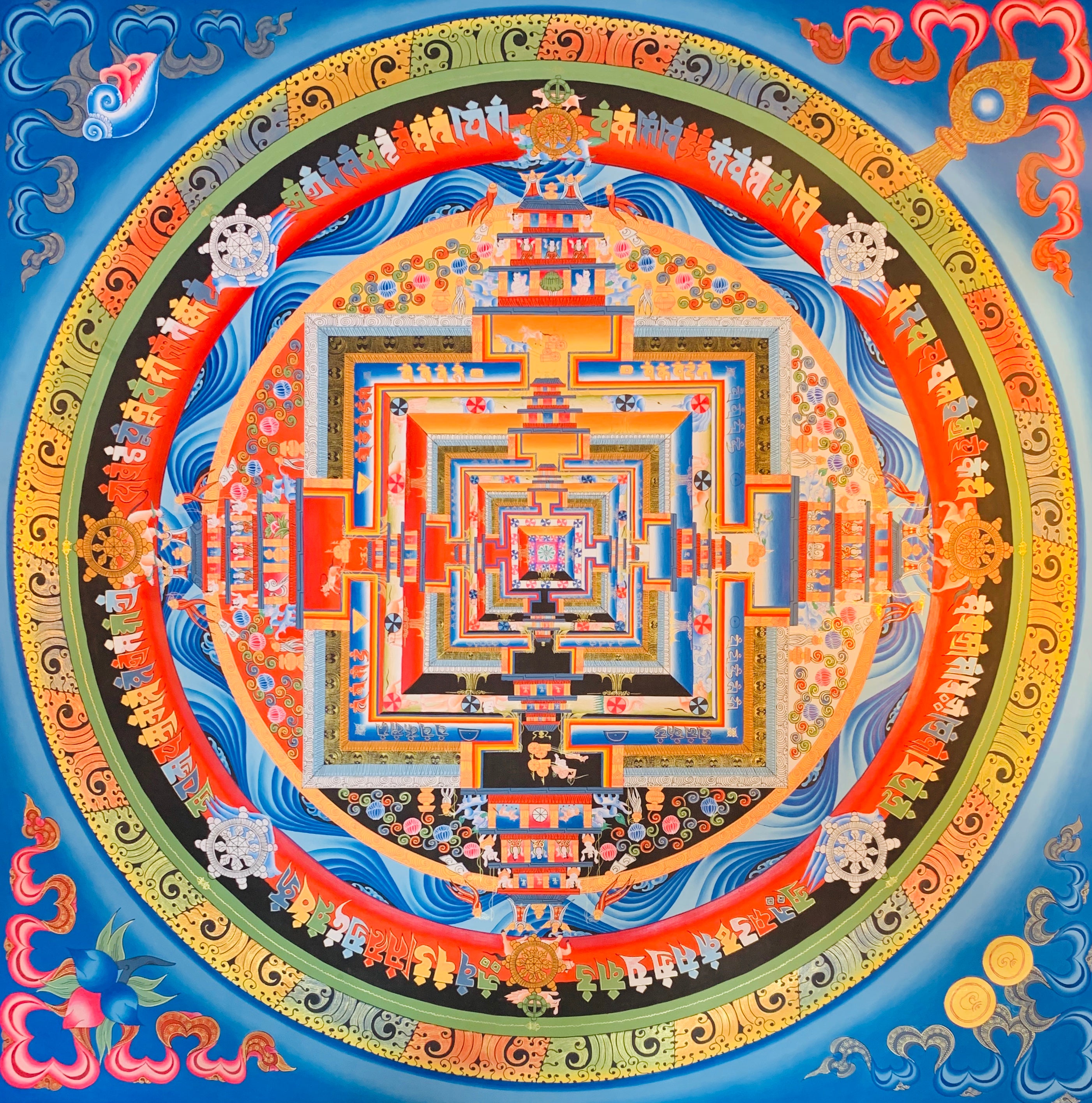 Kalachakra Mandala Thangka Painting 80*80 - The Thangka