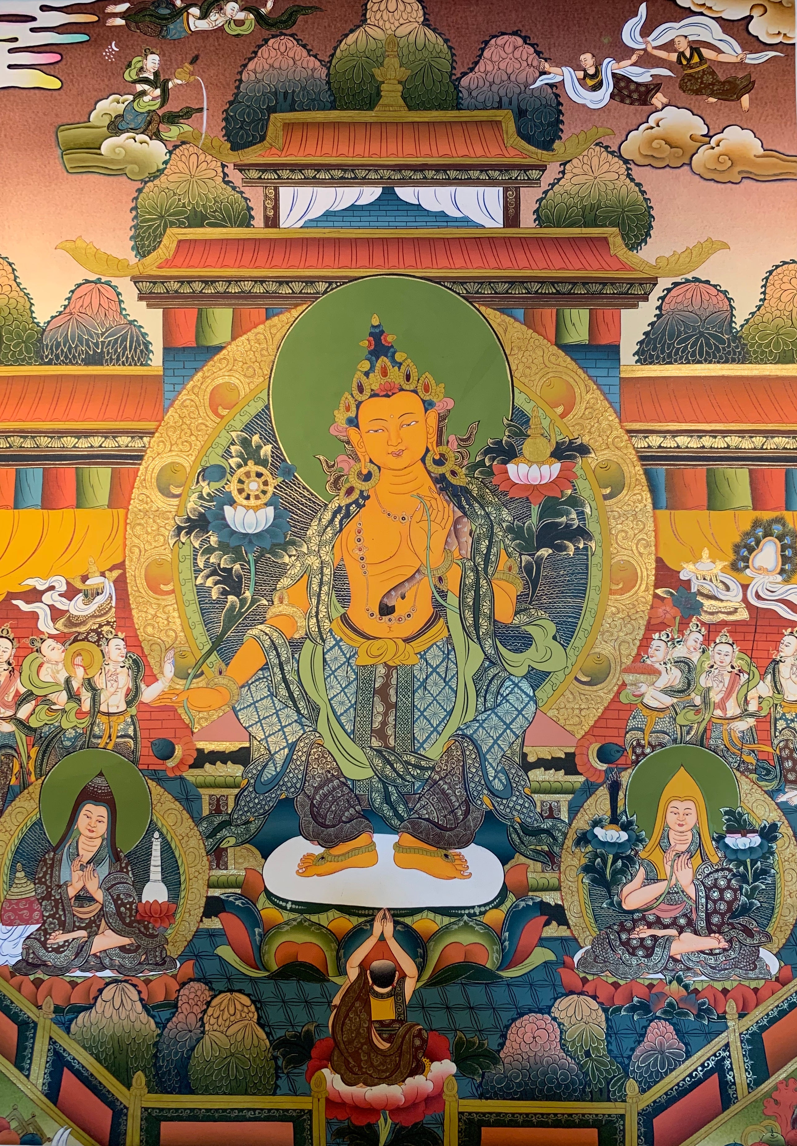 Maitreya Buddha Thangka Painting 60*45 - The Thangka