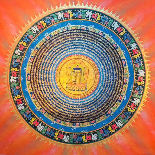 Mantra Mandala Thangka Painting 70*70 - The Thangka