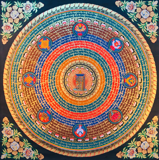 Mantra Mandala Thangka Painting 70*70 - The Thangka