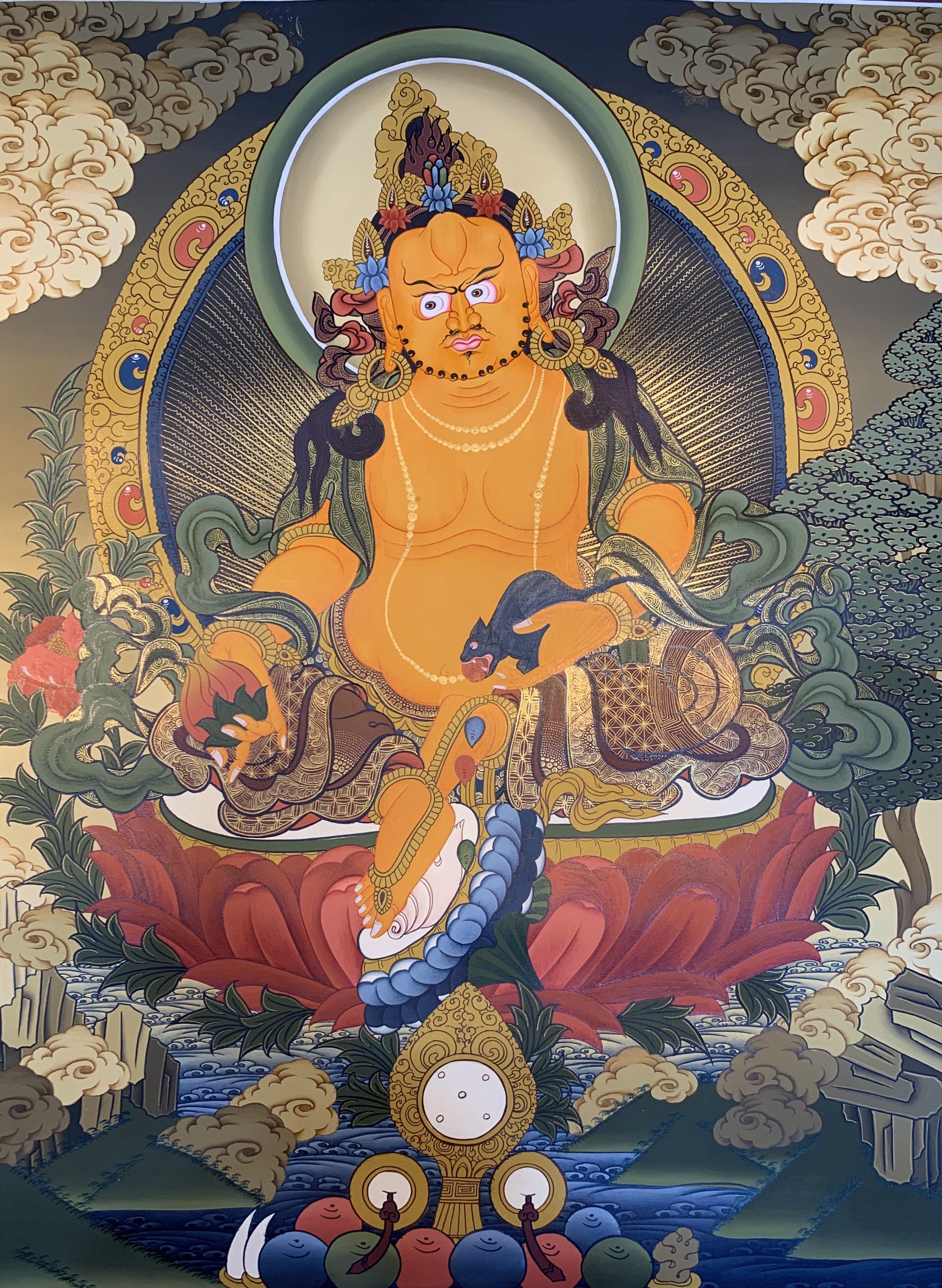 Jambhala Thangka Painting 60*45 - The Thangka