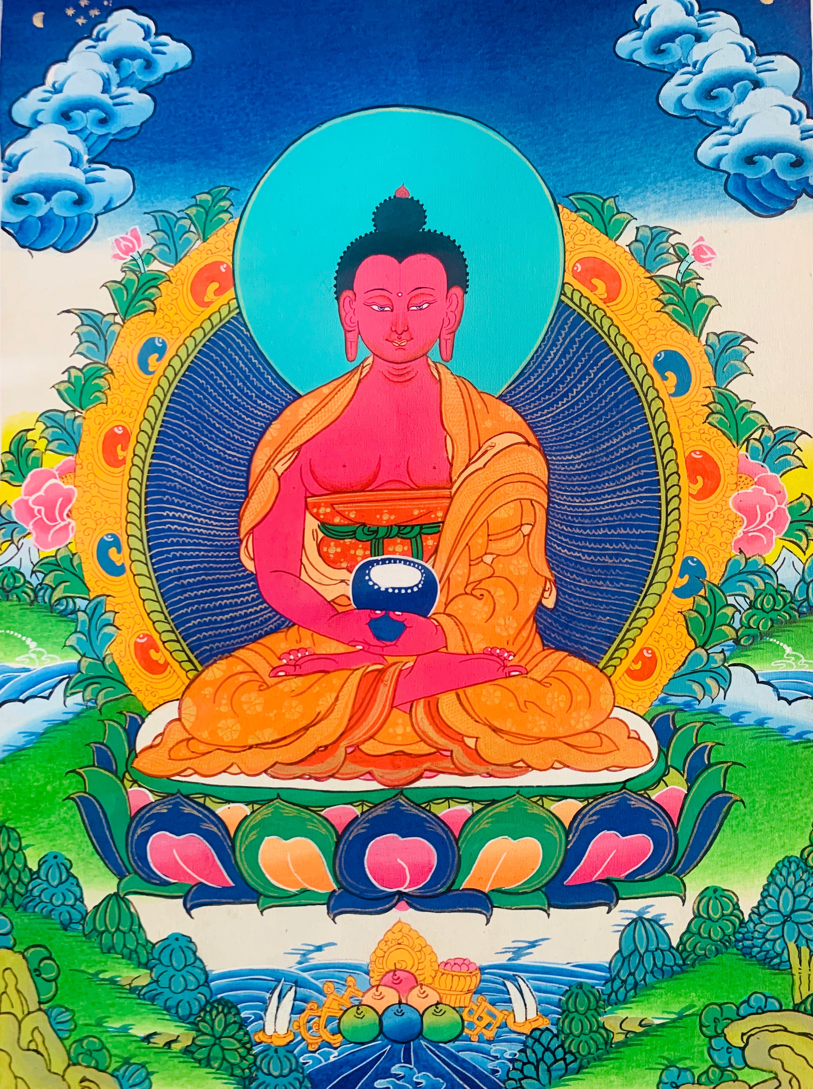 Amitabha Buddha Thangka Painting 40*30