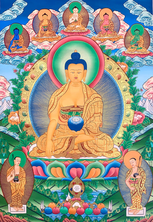 Shakyamuni Buddha Thangka Painting 94*66